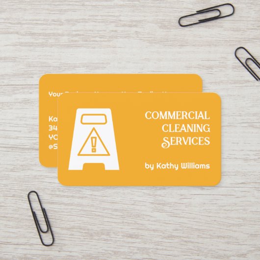 Carte De Visite Nettoyage (Devant/Arrière en situation)