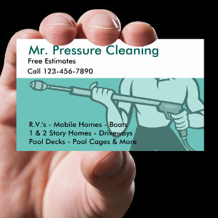 Carte De Visite Nettoyage à haute pression et lavage