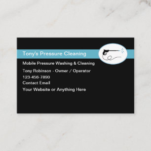 Carte De Visite Nettoyage à haute pression et lavage moderne
