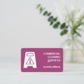 Carte De Visite Nettoyage de bureau (Debout devant)