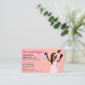 Carte De Visite Nettoyage de caricatures professionnelles/Janitori (Debout devant)