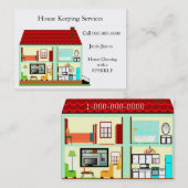 Carte De Visite Nettoyage de Chambre (Devant / Derrière)