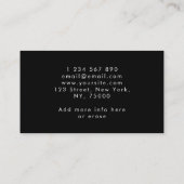 Carte De Visite Nettoyage de fenêtre rose or Nettoyage de logo (Dos)