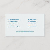 Carte De Visite Nettoyage de fenêtres (Dos)