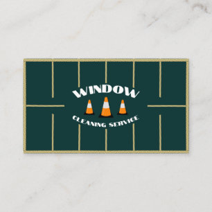 Carte De Visite Nettoyage de Fenêtres Services Commerciaux Pro