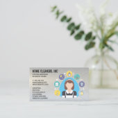 Carte De Visite Nettoyage de la domestique et des outils (Debout devant)