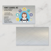 Carte De Visite Nettoyage de la domestique et des outils (Devant / Derrière)