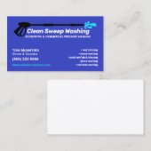Carte De Visite Nettoyage de la fenêtre d'alimentation moderne (Devant / Derrière)