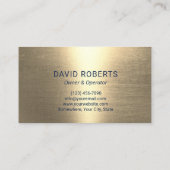 Carte De Visite Nettoyage de la lave-linge d'alimentation en or (Dos)