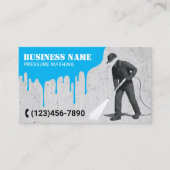 Carte De Visite Nettoyage de la lave-linge noire (Devant)