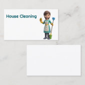 Carte De Visite Nettoyage de la maison (Devant / Derrière)