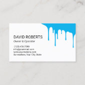 Carte De Visite Nettoyage de la maison à eau bleue (Dos)