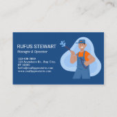 Carte De Visite Nettoyage de la maison d'alimentation professionne (Dos)