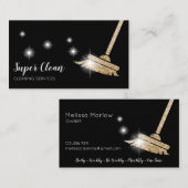 Carte De Visite Nettoyage de la maison de femme de ménage (Devant / Derrière)