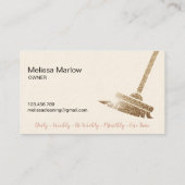 Carte De Visite Nettoyage de la maison de femme de ménage (Dos)