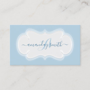 Carte De Visite Nettoyage de la maison de la pépinière monogramm