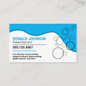 Carte De Visite Nettoyage de la maison de lavage à pression blanch (Dos)