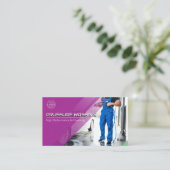 Carte De Visite Nettoyage de la maison de lavage sous pression (Debout devant)