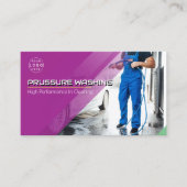 Carte De Visite Nettoyage de la maison de lavage sous pression (Devant)