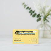 Carte De Visite Nettoyage de la maison de lavage sous pression (Debout devant)