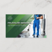 Carte De Visite Nettoyage de la maison de lavage sous pression (Devant)