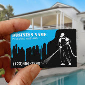 Carte De Visite Nettoyage de la maison de lavage sous pression