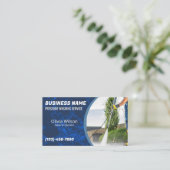 Carte De Visite Nettoyage de la maison de lavage sous pression (Debout devant)