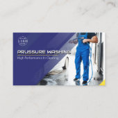 Carte De Visite Nettoyage de la maison de lavage sous pression (Devant)
