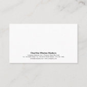 Carte De Visite Nettoyage de la maison de lave-fenêtre (Dos)