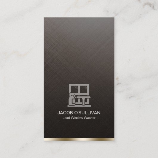 Carte De Visite Nettoyage de la maison de lave-fenêtre (Devant)