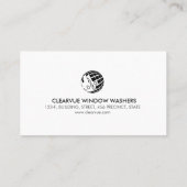 Carte De Visite Nettoyage de la maison de lave-fenêtre (Dos)