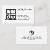 Carte De Visite Nettoyage de la maison de lave-fenêtre (Devant / Derrière)