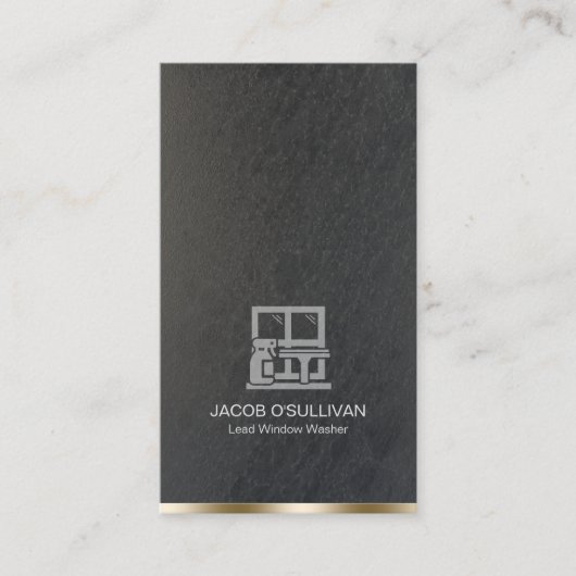 Carte De Visite Nettoyage de la maison de lave-fenêtre (Devant)