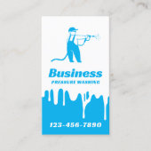 Carte De Visite Nettoyage de la maison de lave-linge à haute press (Devant)