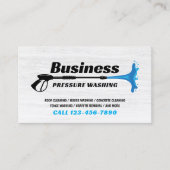 Carte De Visite Nettoyage de la maison de laveuse à pression (Devant)