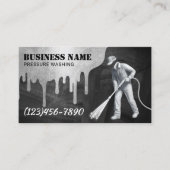Carte De Visite Nettoyage de la maison de laveuse à pression (Devant)