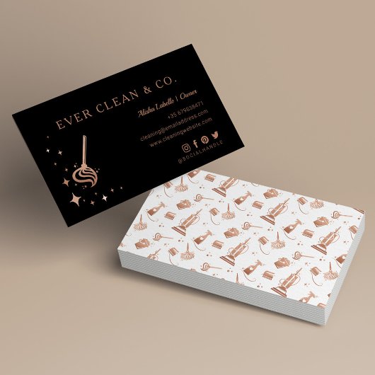 Carte De Visite Nettoyage de la maison et de la femme de ménage pr