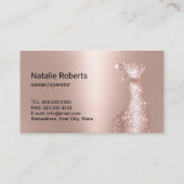 Carte De Visite Nettoyage de la maison Magical Maid Service Rose G (Dos)