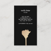 Carte De Visite Nettoyage de la maison MaisonKeeper en plumes d'or (Dos)