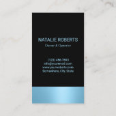 Carte De Visite Nettoyage de la maison moderne Blue (Dos)