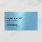 Carte De Visite Nettoyage de la maison Parties scintillant bleue e (Dos)