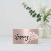 Carte De Visite Nettoyage de la maison Service de femme de ménage (Debout devant)