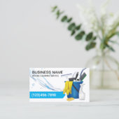 Carte De Visite Nettoyage de la maison Service de ménage Flux d'ea (Debout devant)
