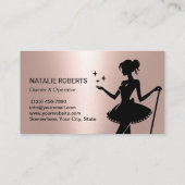 Carte De Visite Nettoyage de la maison Service de ménage Rose mode (Dos)