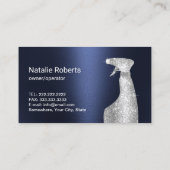 Carte De Visite Nettoyage de la maison Service domestique Moderne (Dos)