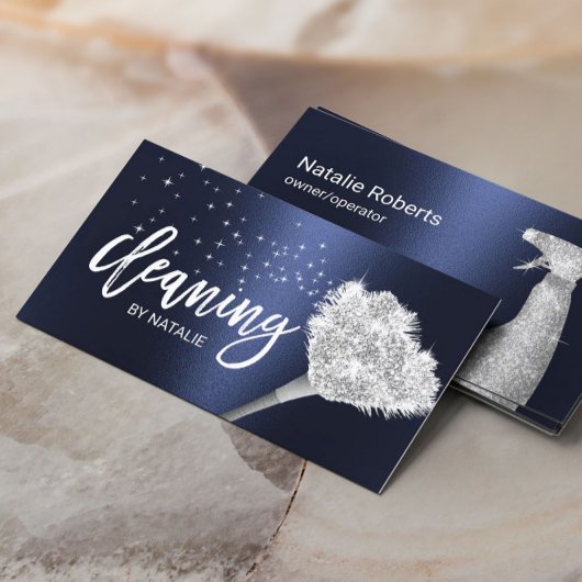 Carte De Visite Nettoyage de la maison Service domestique Moderne