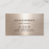 Carte De Visite Nettoyage de la maison Service domestique Silver M (Dos)