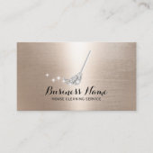 Carte De Visite Nettoyage de la maison Service domestique Silver M (Devant)