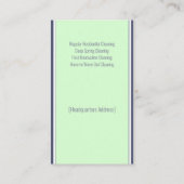 Carte De Visite Nettoyage de la maison Services à domicile Charme  (Dos)