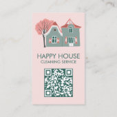 Carte De Visite Nettoyage de la maison Services à domicile Charme  (Dos)